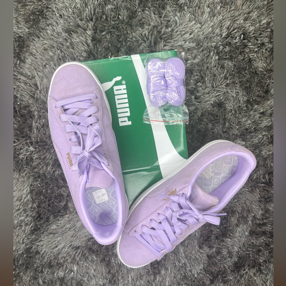 Puma purple sneakers